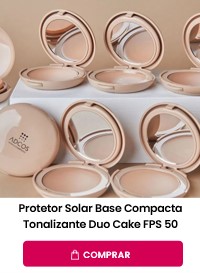 Protetor Solar Base Compacta Tonalizante Duo Cake FPS 50