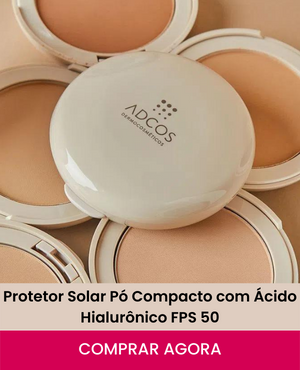 banner produto Protetor Solar Pó Compacto com Ácido Hialurônico FPS 50